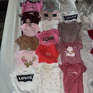 Newborn girl clothes lot
